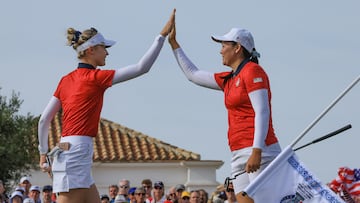 Nelly Korda y Allisen Corpuz.