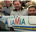 Selección argentina viajó en el mismo avión accidentado