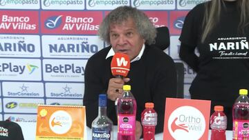 Alberto Gamero, DT de Millonarios, valora el triunfo ante Pasto.