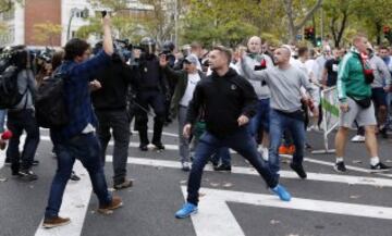 Legia hooligans involved in violent clashes at Bernabeu