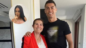 Dolores Aveiro, Cristiano Ronaldo y Georgina Rodr&iacute;guez.