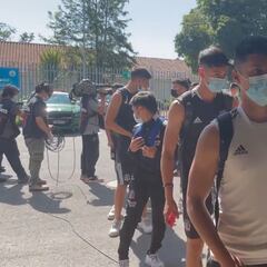 "Juntos somos más fuertes": así llegaron los juveniles de Colo Colo a El Teniente