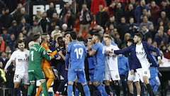 Atrocious scenes at the end of Valencia and Getafe