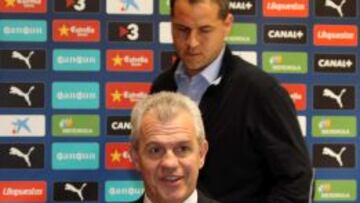 Collet y Aguirre el pasado año tras el acuerdo de renovación.