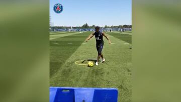 El novedoso ejercicio de precisión que acertó Neymar
