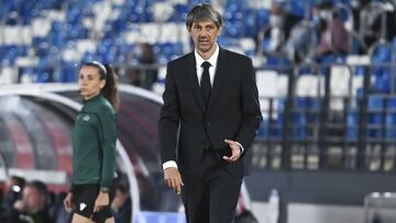 David Aznar durante un partido de Champions.