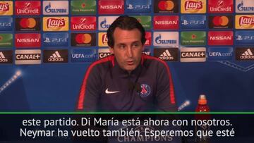 Emery: "Esperemos que Neymar esté disponible mañana"