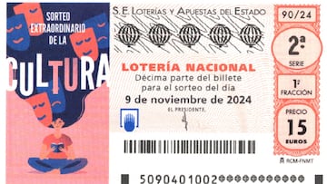 Lotería Nacional: comprobar los resultados del Sorteo Extraordinario de la Cultura de hoy, sábado 9 de noviembre