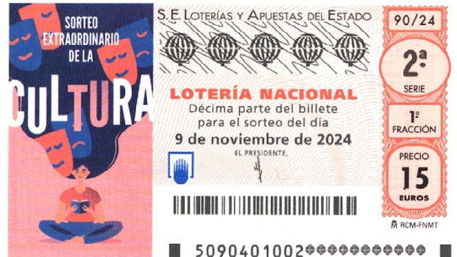 Lotería Nacional: comprobar los resultados del Sorteo Extraordinario de la Cultura de hoy, sábado 9 de noviembre