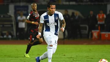 Dayro Moreno durante el partido entre Talleres y River Plate por Superliga Argentina.