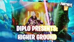 Evento de Diplo en Fortnite en directo, concierto Higher Ground en vivo