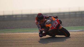 El tren delantero de la Honda, la gran inquietud de Marc Márquez