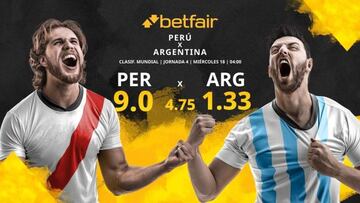 Perú vs. Argentina: horario, TV, estadísticas, clasificación y pronósticos