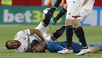 Luis Muriel y Sergio Ramos.