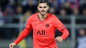 Mauro Icardi, en el Amiens-PSG en febrero de 2020.