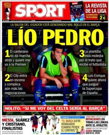 Portadas de la prensa deportiva