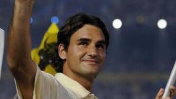 <strong>FELIZ.</strong> Roger Federer desborda alegría por estar en los Juegos Olímpicos.