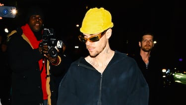 Justin Bieber en el centro de Nueva York el 7 de febrero de 2025.