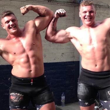 Stoltman mide 2,03 m. y pesa 174 kg.