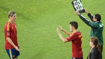 España jugará con nueve en Georgia: Torres, Villa o Soldado