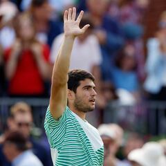 Alcaraz - Lehecka: horario, TV y dónde ver los octavos de final de Queen’s hoy