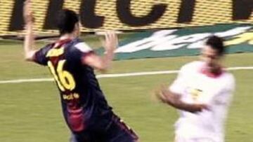 <b>70'. </b>Debió echar a Busquets.