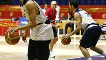 <b>Llull</b>, entrenando en el Magariños.