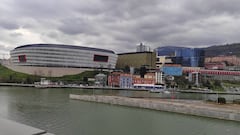 Archivo - Exteriores del campo San Mam&eacute;s, en Bilbao.