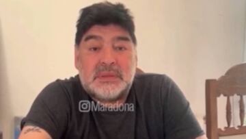Maradona anuncia que "no se está muriendo" y que le quita la herencia a su hija