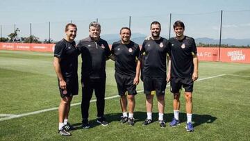 Onésimo, Izaguirre, Andrés y Unzué, el equipo de Eusebio