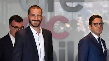 Bonucci llega a Mil&aacute;n