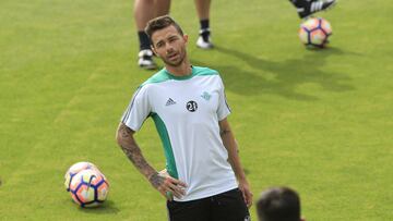 Rubén Castro, durante un entrenamiento.