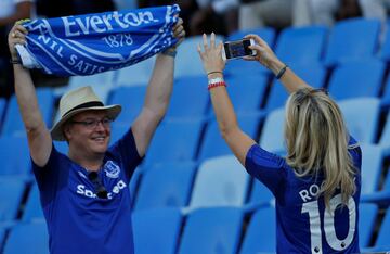 Toffees fans at Everton's pre-season friendly against Gor Mahia FC.