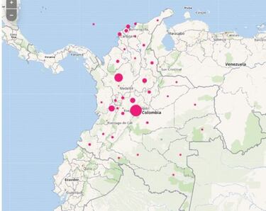 Mapa de casos y muertes por coronavirus por departamentos en Colombia: hoy, 3 de noviembre