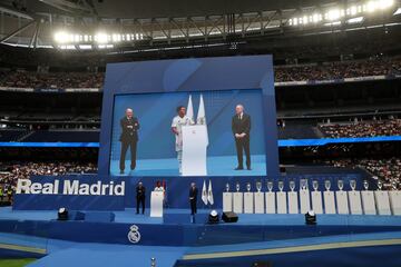 Vista del escenario donde ha tenido lugar la presentación de Endrick Felipe. 
