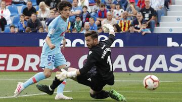 Sergio Camello debutó con el primer equipo marcando ante el Levante.