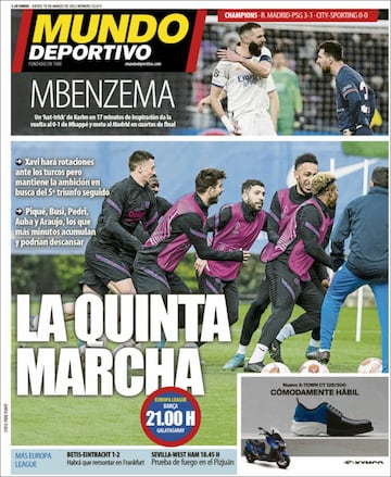 "Castigado por el Rey": las portadas tras la remontada del Madrid