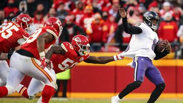 Patrick Mahomes y Lamar Jackson se disputan la jerarquía de la Conferencia Americana la noche del lunes.