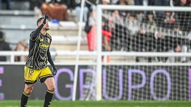 Partido de Liga Hypermotion entre el Burgos CF y el Real Zaragoza celebrado en el estadio de ‘El Plantío’, Burgos.
Gol de S. Bakis del Zaragoza
21–12-2025 RICARDO ORDÓÑEZ