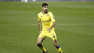 Juan Aguilera durante un partido con el Alcorc&oacute;n en 2020.