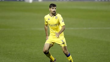 Juan Aguilera durante un partido con el Alcorc&oacute;n en 2020.