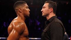 Anthony Joshua y Wladimir Klitschko se ven cara a cara en el ring tras hacer oficial la pelea que ambos tendr&aacute;n en Wembley el pr&oacute;ximo 29 de abril ante 90.000 espectadores.