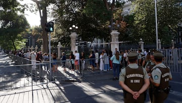 Santiago, 8 de febrero de 2024
Se realiza la apertura de puertas del Congreso Nacional en Santiago por el funeral del ex presidente Sebastian Pinera.
Dragomir Yankovic/Aton Chile