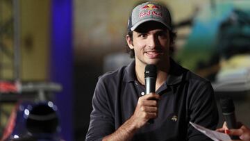 Carlos Sainz durante la presentación en Madrid del GP de España de Fórmula 1.