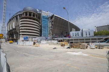 Continúan las obras en el Santiago Bernabéu