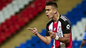 Póker de Santos Borré en goleada de River Plate a Godoy Cruz