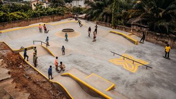 Plano general del primer skatepark de Ghana, el Freedom Skatepark, situado en East Legon.