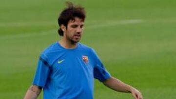 Cesc Fàbregas ya se entrena con el resto del grupo