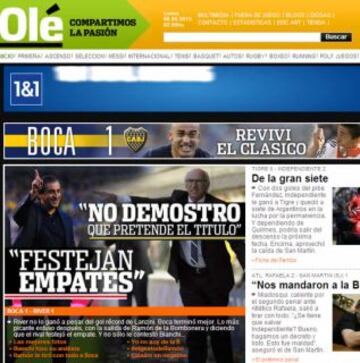 Portadas de la prensa extranjera