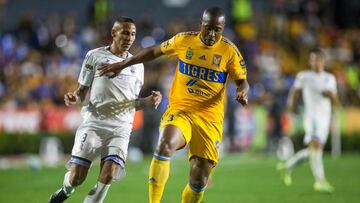 Samir Caetano en el partido de Tigres vs Bravos.